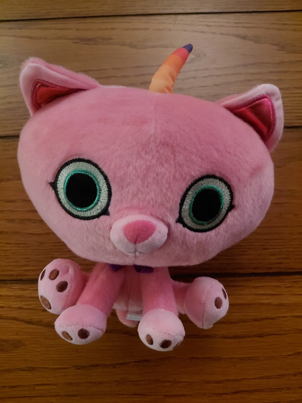 Pink Plush Cat Unicorn Pet Toy - Brand Unknown
